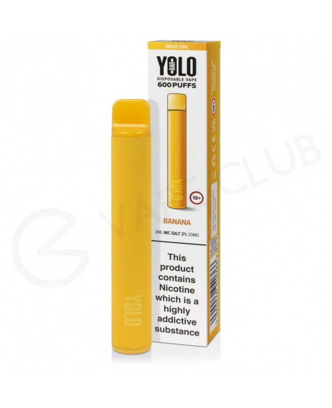 Banana Yolo Bar M600 Disposable Vape