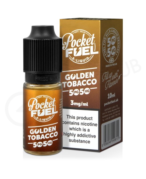 Golden Tobacco E-Liquid by Pocket Fuel 50/50