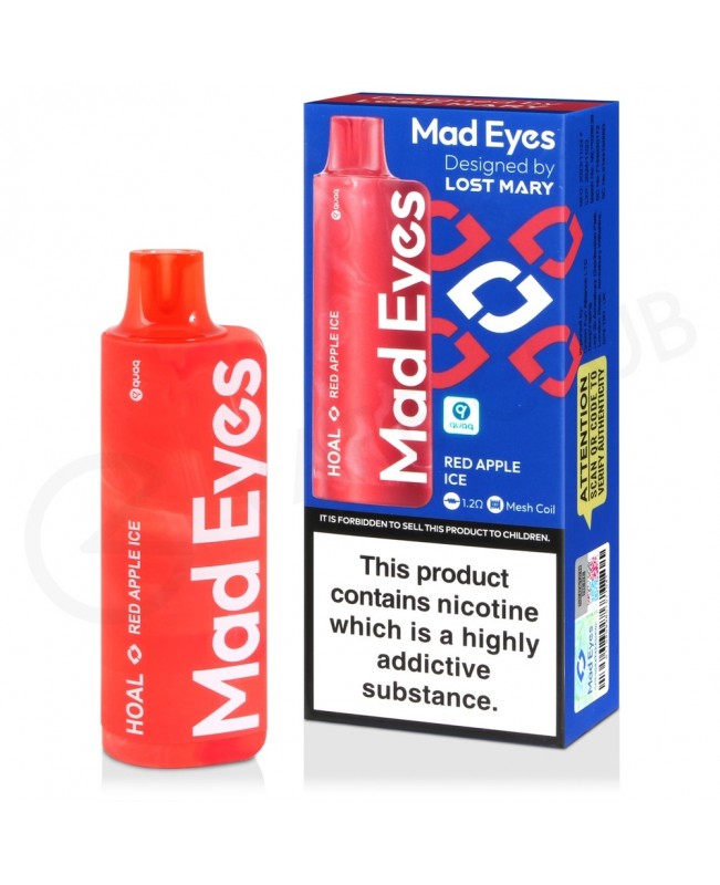 Red Apple Ice Mad Eyes Hoal Disposable Vape