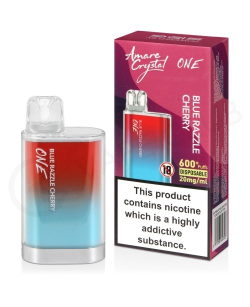 Blue Razzle Cherry Amare Crystal One Disposable Va...