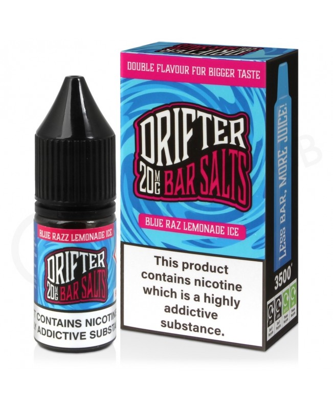 Blue Razz Lemonade Ice Nic Salt E-Liquid by Drifter Bar Salts