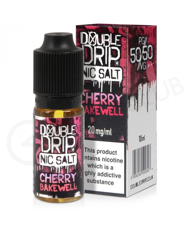 Cherry Bakewell Nic Salt E-Liquid by Double Drip