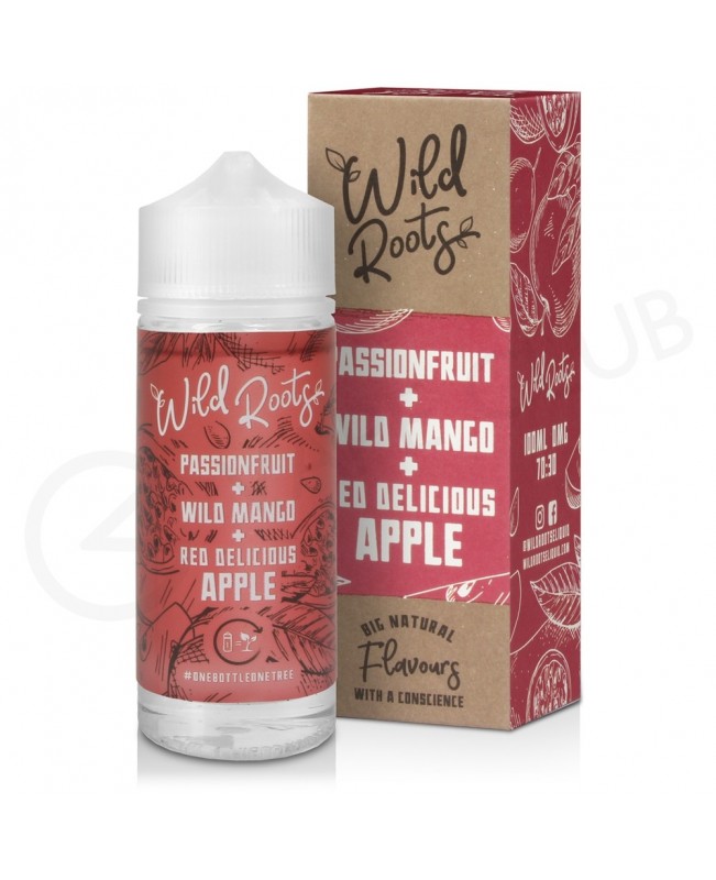 Passionfruit, Wild Mango & Red Delicious Apple Shortfill E-Liquid by Wild Roots 100ml