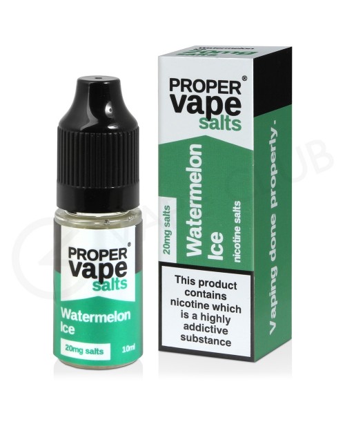 Watermelon Ice Nic Salt E-Liquid by Proper Vape