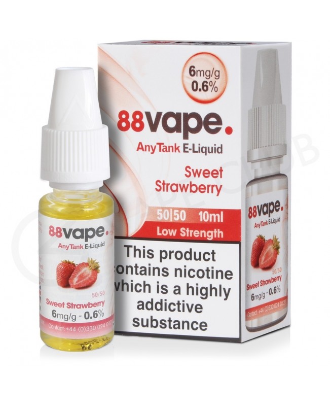 Sweet Strawberry E-Liquid by 88Vape Any Tank