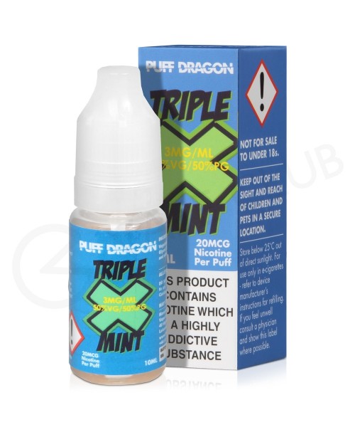 Triple X Mint E-Liquid by Puff Dragon