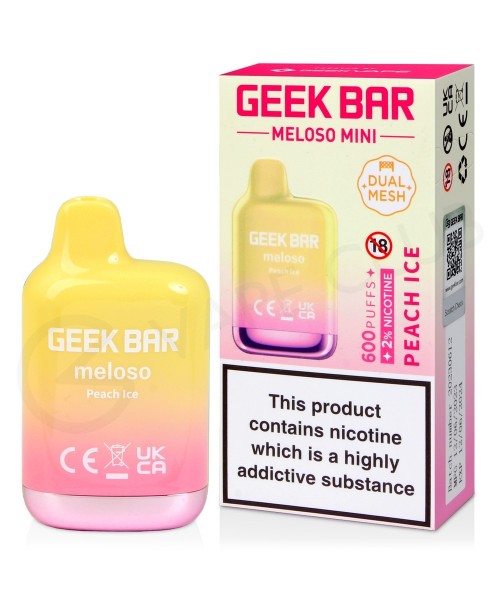 Peach Ice Geek Bar Meloso Mini Disposable Vape