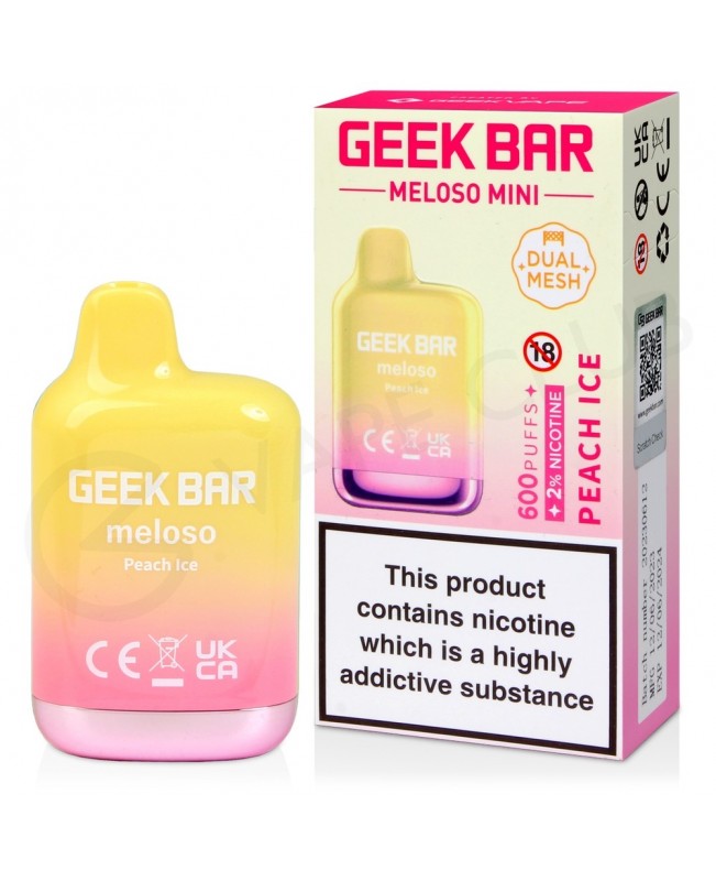 Peach Ice Geek Bar Meloso Mini Disposable Vape