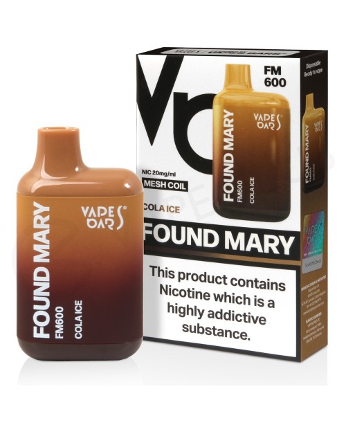 Cola Ice Vapes Bars Found Mary Disposable Vape