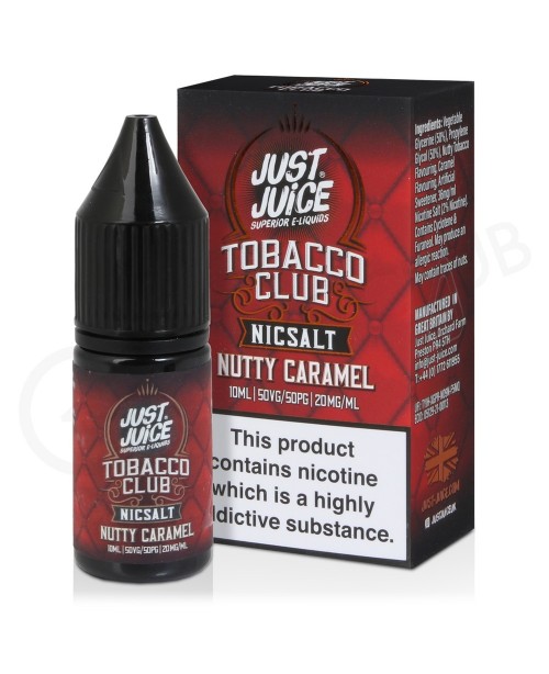 Nutty Caramel Tobacco Nic Salt E-Liquid by Just Ju...