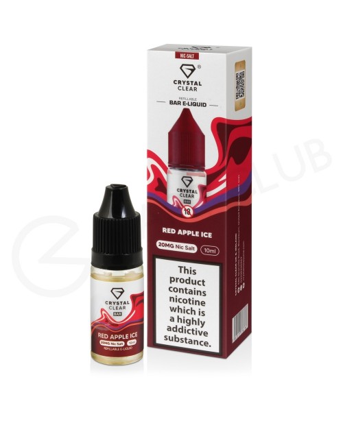 Red Apple Ice Nic Salt E-Liquid by Crystal Clear