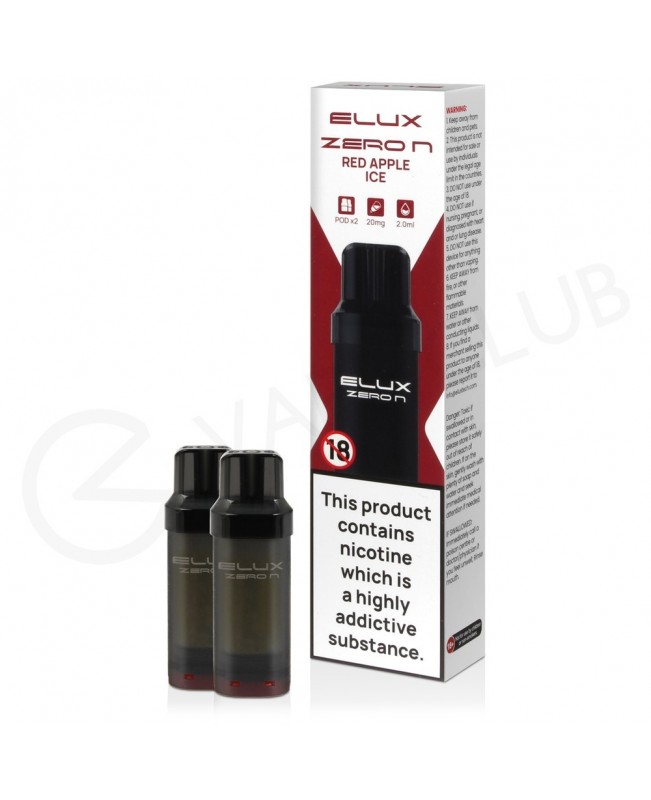 Red Apple Ice Elux Zero N Prefilled Pod