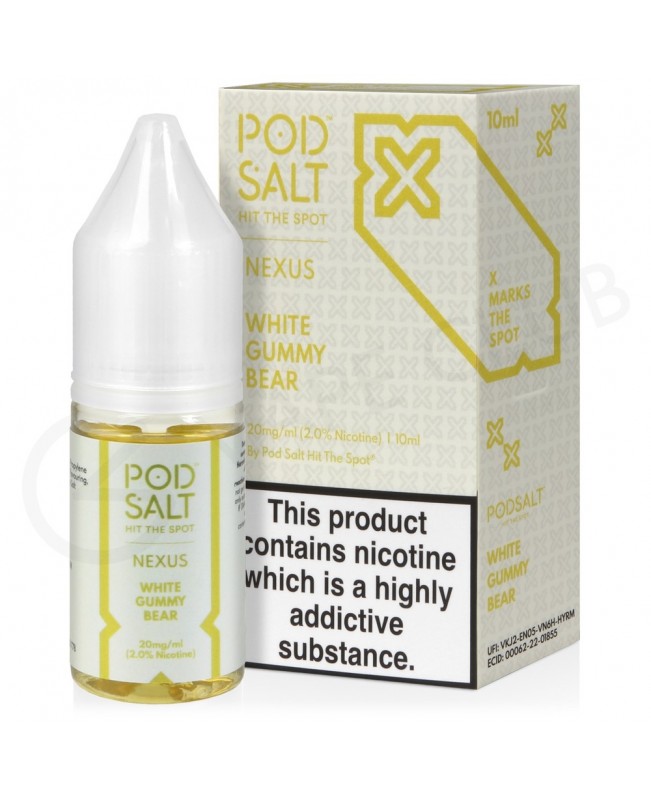 White Gummy Bear Nic Salt E-Liquid by Pod Salt Nexus