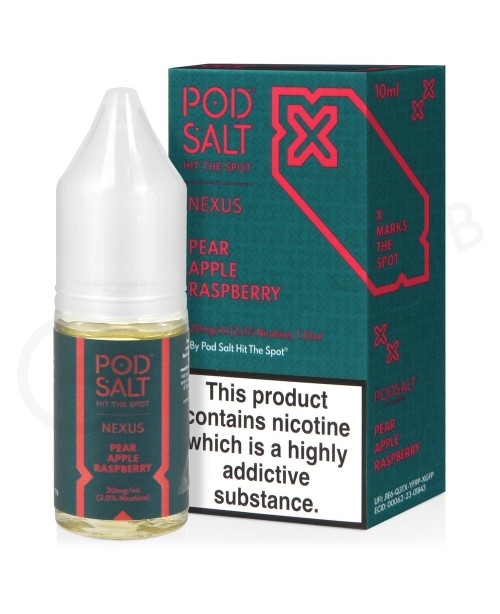 Pear Apple Raspberry Nic Salt E-Liquid by Pod Salt...