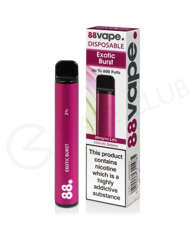 Exotic Burst 88Vape Disposable Vape