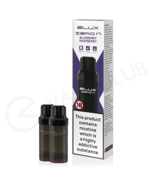 Blueberry Raspberry Elux Zero N Prefilled Pod