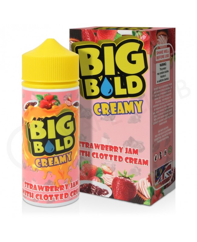 Strawberry Jam With Clotted Cream Shortfill E-Liquid by Big Bold Creamy 100ml