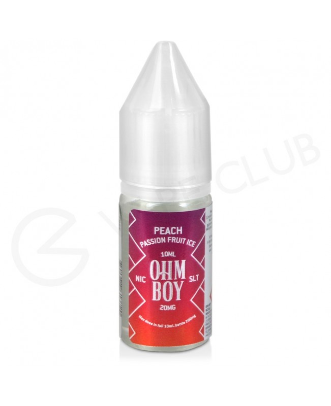 Peach Passion Fruit Ice Nic Salt E-Liquid by Ohm Boy SLT