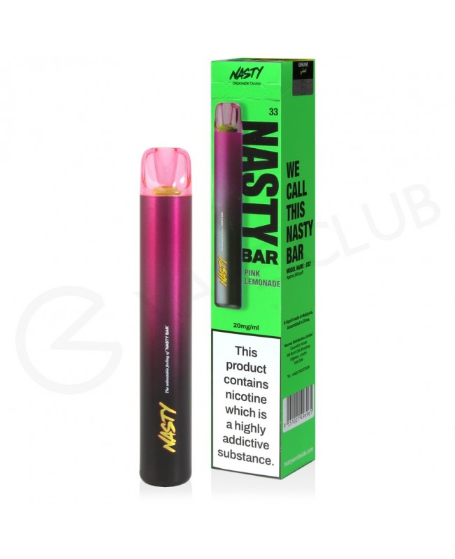 Pink Lemonade Nasty Bar DX2 Disposable Vape