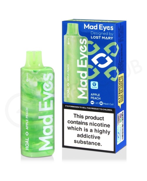 Apple Peach Mad Eyes Hoal Disposable Vape