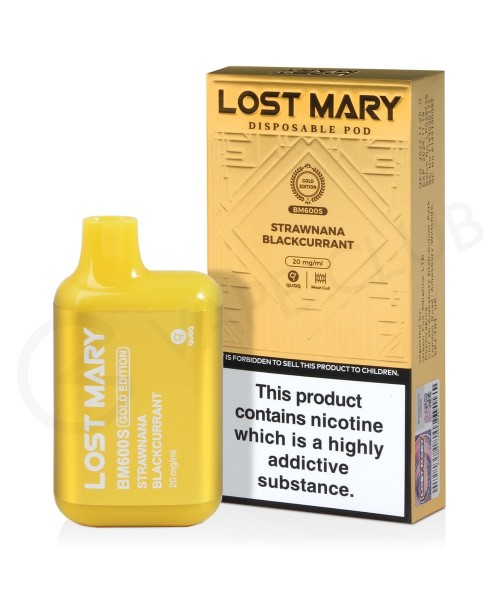 Strawnana Blackcurrant Lost Mary BM600S Gold Editi...