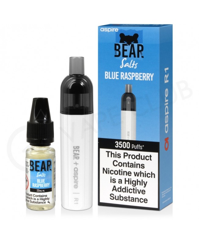 Blue Raspberry Bear Aspire R1 Disposable Vape