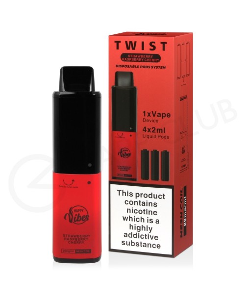 Strawberry Raspberry Cherry Happy Vibes Twist 2400...