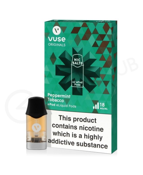 Peppermint Tobacco Nic Salt ePod Prefilled Pod by ...