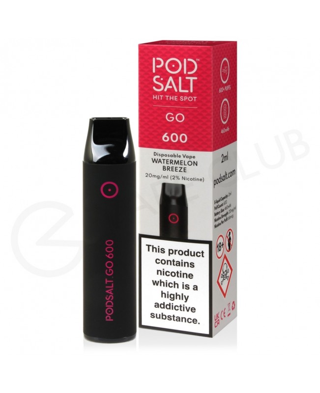 Watermelon Breeze Pod Salt Go Disposable Vape