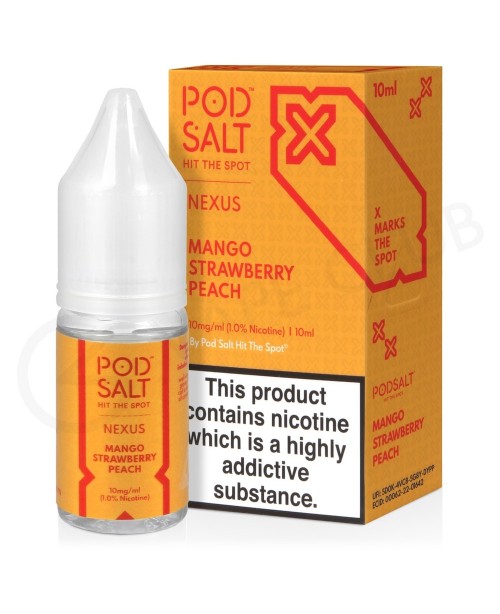 Mango Strawberry Peach Nic Salt E-Liquid by Pod Sa...