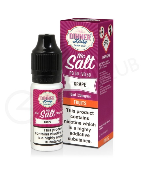 Grape Nic Salt E-Liquid by Dinner Lady