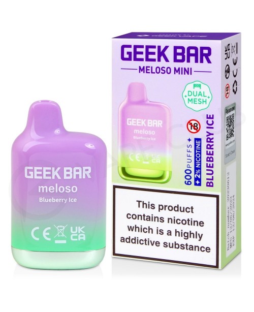 Blueberry Ice Geek Bar Meloso Mini Disposable Vape