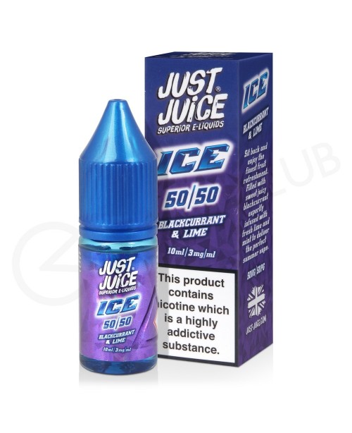 Blackcurrant & Lime E-Liquid by Just Juice Ice...