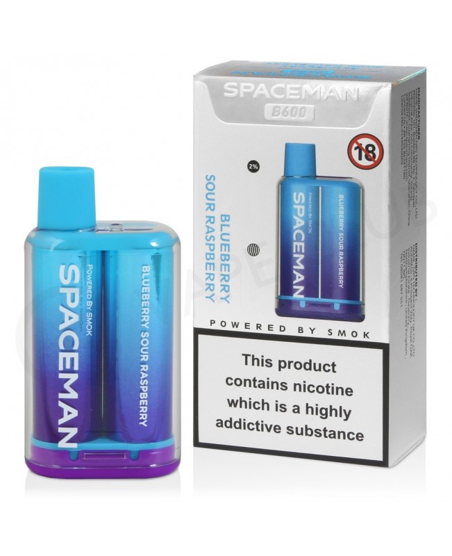 Blueberry Sour Raspberry Spaceman B600 Disposable Vape