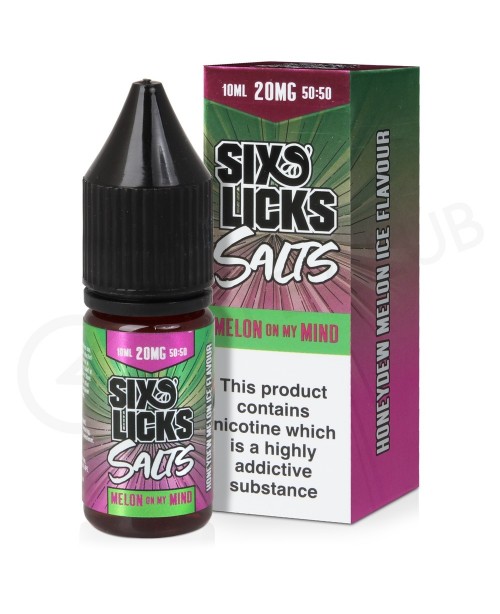 Melon On My Mind Nic Salt E-Liquid by Six Licks