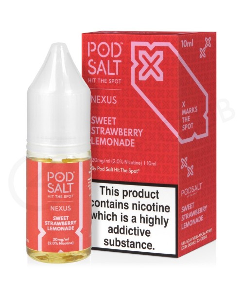 Sweet Strawberry Lemonade Nic Salt E-Liquid by Pod...