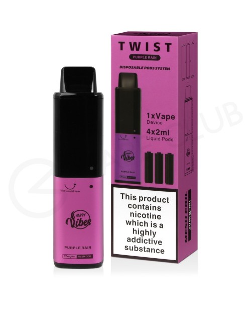 Purple Rain Happy Vibes Twist 2400 Disposable Vape