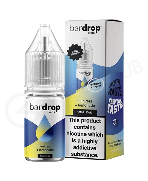 Blue Razz Lemonade Nic Salt E-Liquid by Bar Drop S...