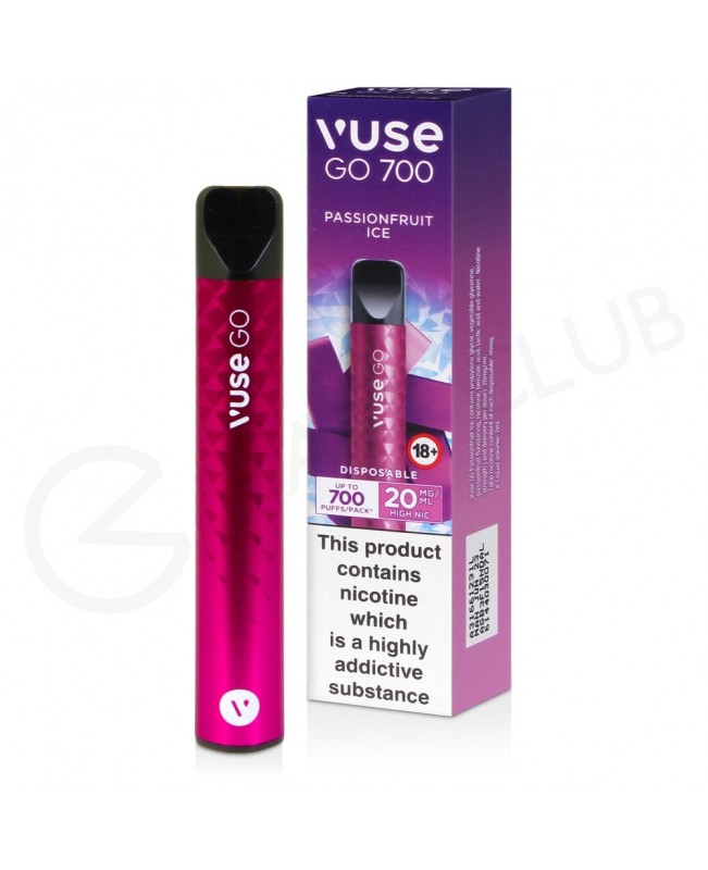 Passionfruit Ice Vuse Go 700 Disposable Vape