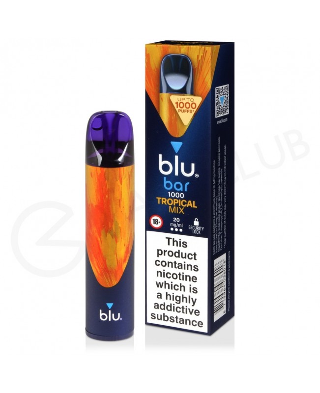 Tropical Mix Blu Bar 1000 Disposable Vape