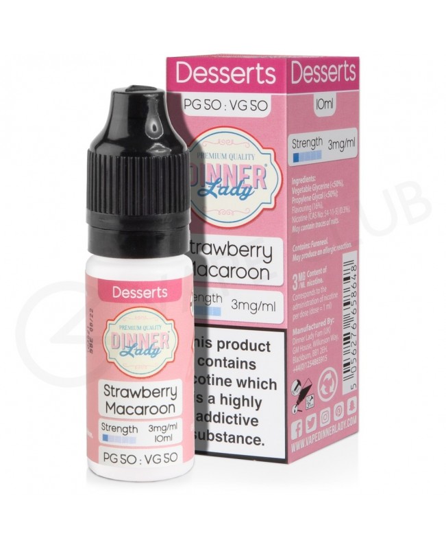 Strawberry Macaroon E-Liquid by Dinner Lady 50/50