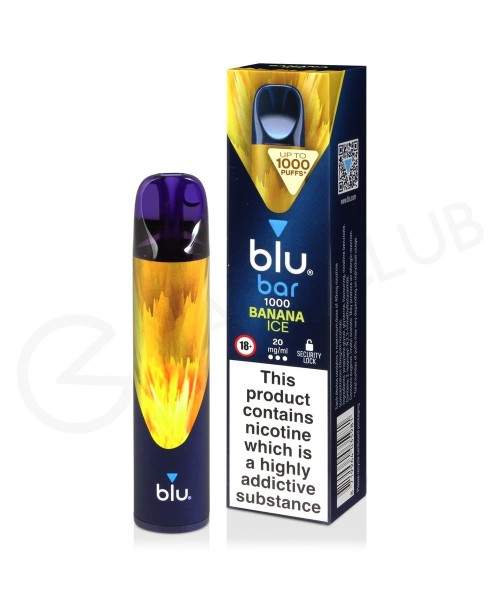 Banana Ice Blu Bar 1000 Disposable Vape