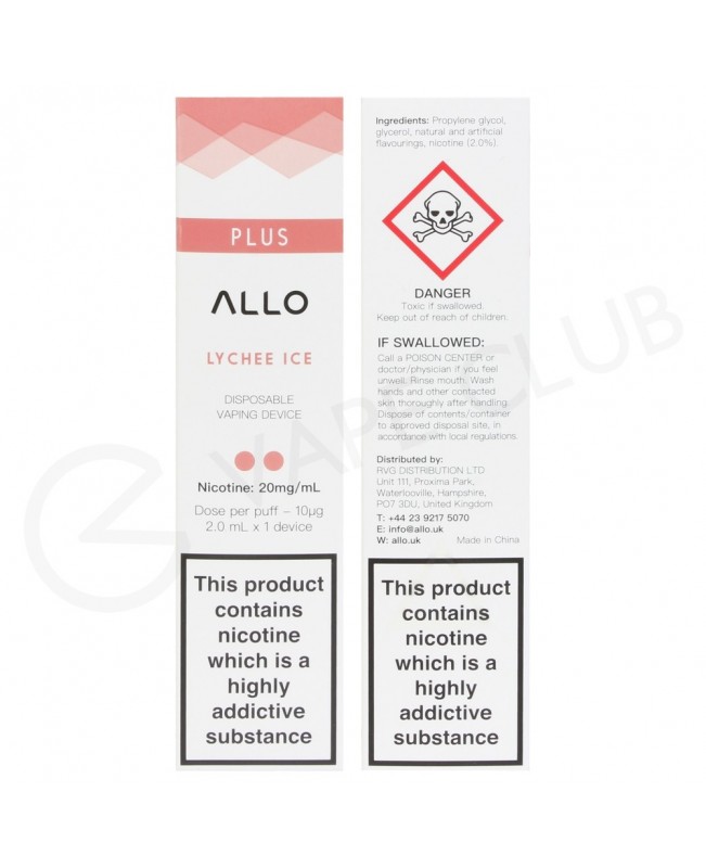 Lychee Ice Allo Plus Disposable Vape