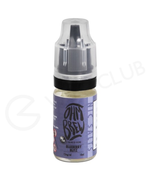 Blueberry Blitz E-liquid by Ohm Brew 50/50 Nic Sal...