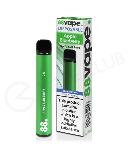 Apple Blueberry 88Vape Disposable Device