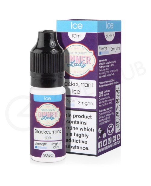 Blackcurrant Ice E-Liquid by Dinner Lady 50/50