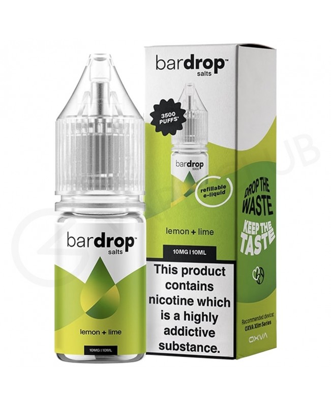 Lemon Lime Nic Salt E-Liquid by Bar Drop Salts