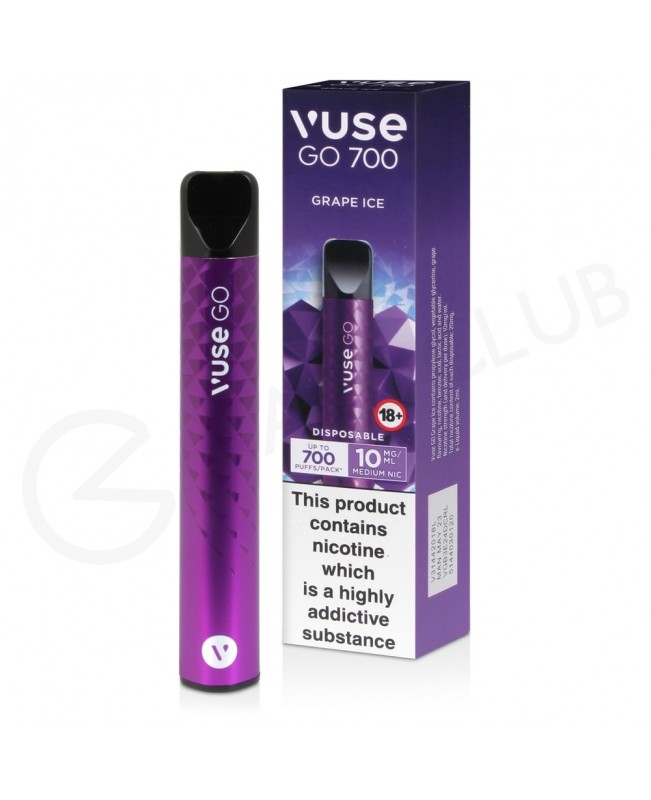 Grape Ice Vuse Go 700 Disposable Vape