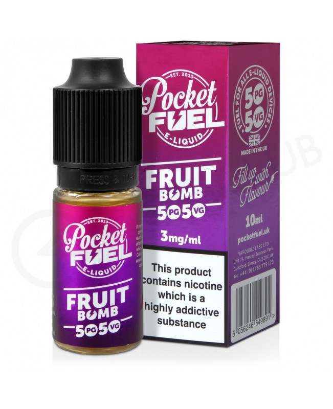 Fruit Bomb E-Liquid by Pocket Fuel 50/50