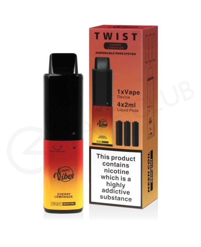 Cherry Lemonade Happy Vibes Twist 2400 Disposable Vape